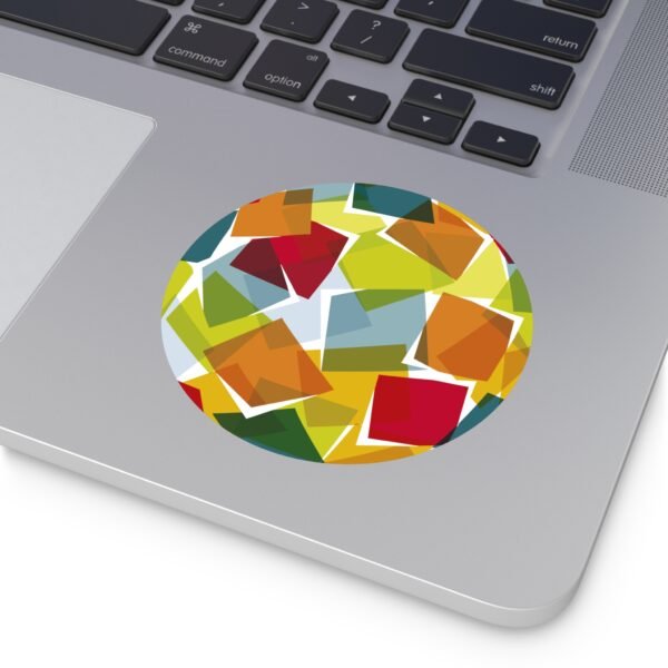 WPC globe. Round Vinyl Stickers - Image 12