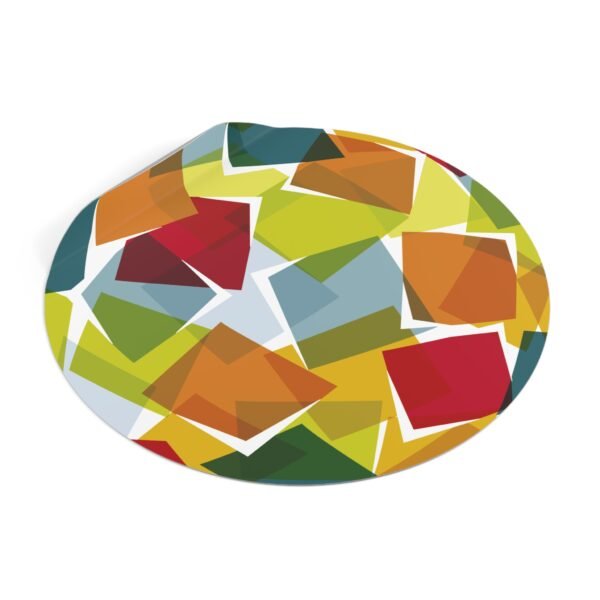 WPC globe. Round Vinyl Stickers - Image 10