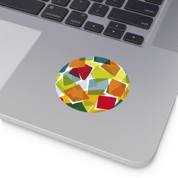 WPC globe. Round Vinyl Stickers - Image 8