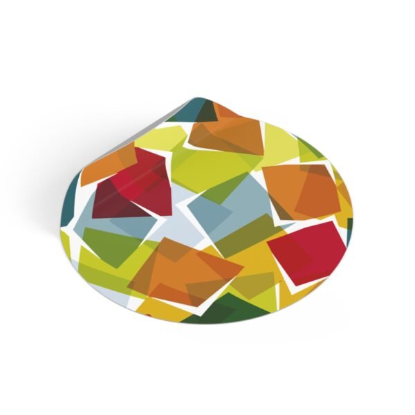 WPC globe. Round Vinyl Stickers - Image 2
