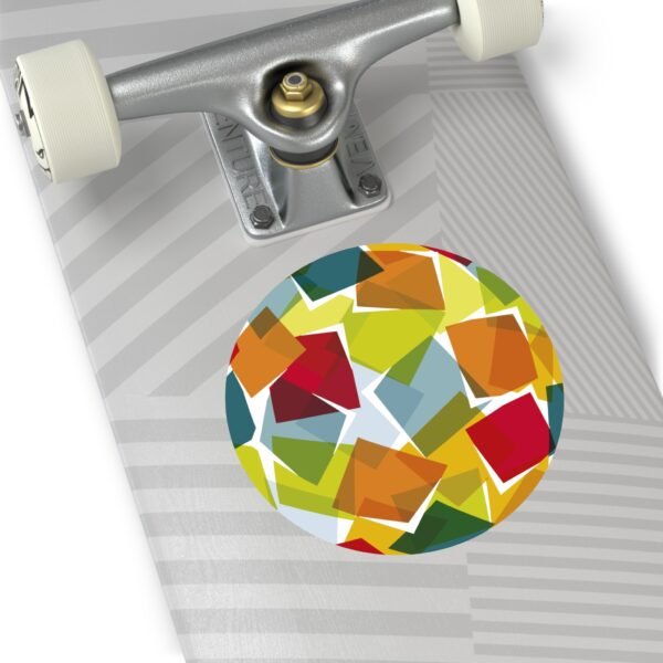 WPC globe. Round Vinyl Stickers - Image 16