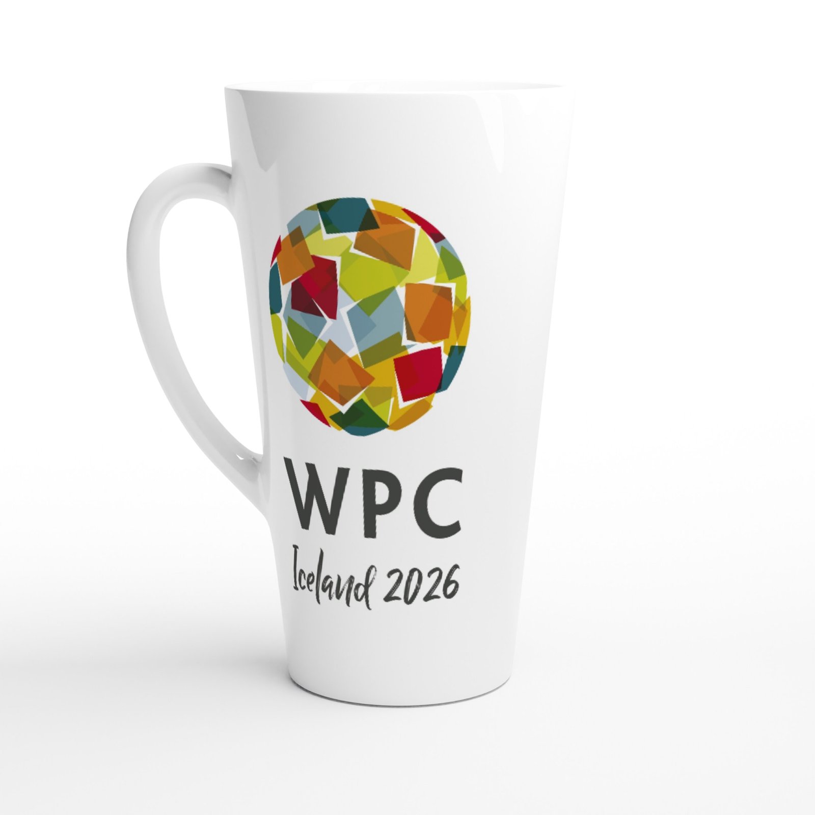WPC Official logo White Latte Ceramic Mug .